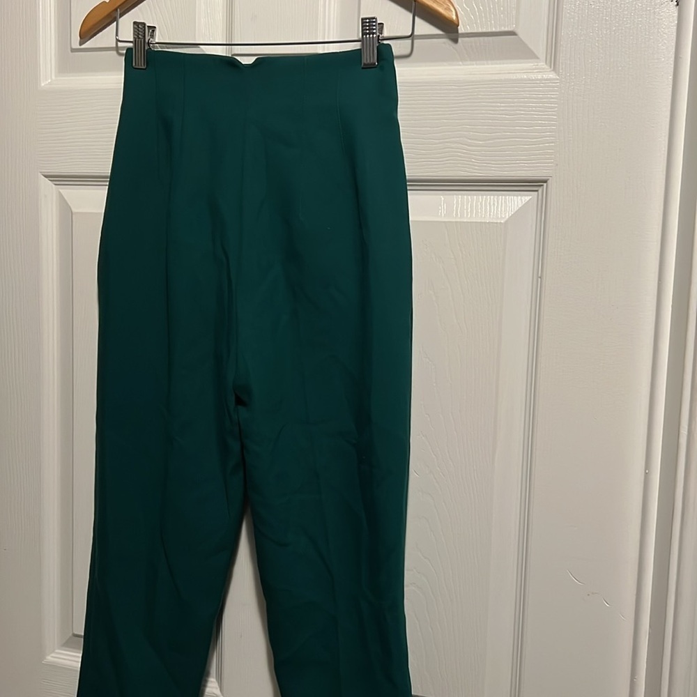 Elegant Teal Green  Women's Pants - Picture 5 of 6